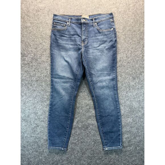 Everlane Denim - Everlane Jeans Womens Size 32 Mid Rise Skinny Medium Blue Stretch Denim